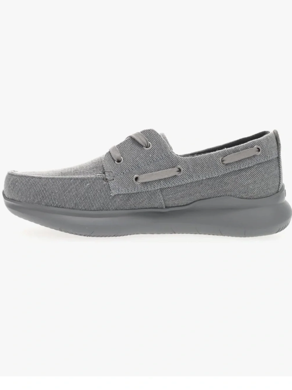 Propet Men’s Casual Gray Canvas Lace-Up Shoe Sz 15W NEW IN BOX